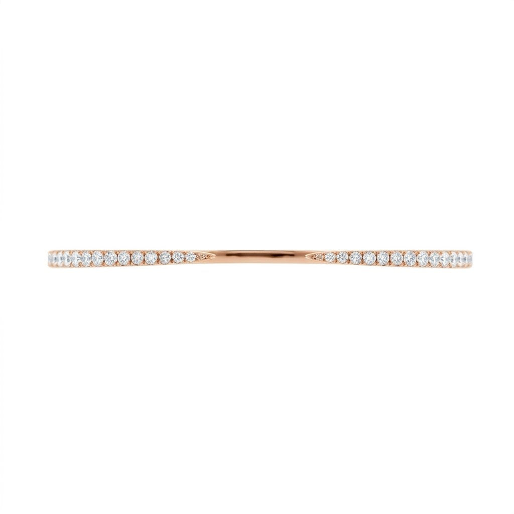 Diamond Claw Open Cuff Bangle in 14K/18K Solid Gold (1.00 CTW)