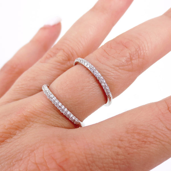 Tazza pave sale diamond eternity ring