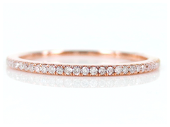Micro Pave Diamond Eternity Band in 18k Rose Gold - 0.20ct T.W