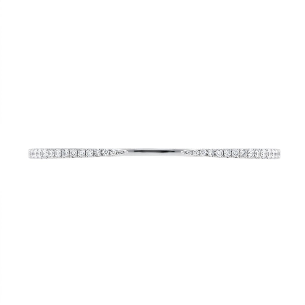 Diamond Claw Open Cuff Bangle in 14K/18K Solid Gold (1.00 CTW)