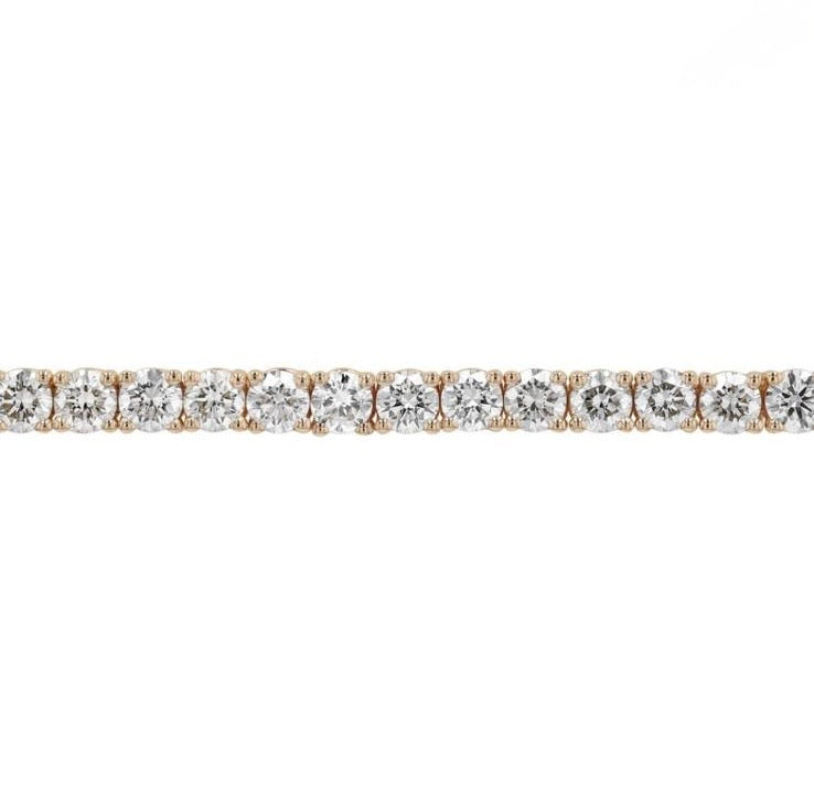 Luxury Diamond Tennis Bracelet in 18k Yellow Gold