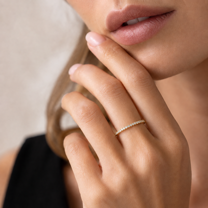 1.5mm Natural Diamond Full Eternity Band