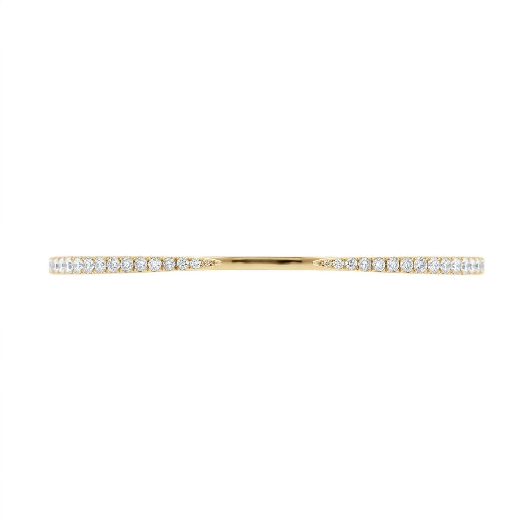 Diamond Claw Open Cuff Bangle in 14K/18K Solid Gold (1.00 CTW)