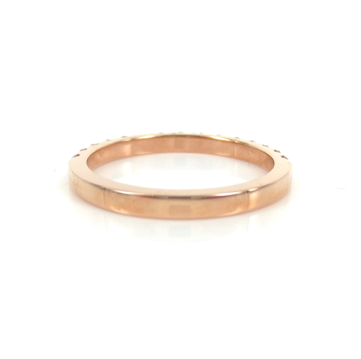 18K Rose Gold Light Pink Diamond Eternity Band (0.46ctw)