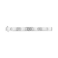18K Gold Natural Round Brilliant Diamond Flush-Set Hinge Bangle (1.30ct TW)