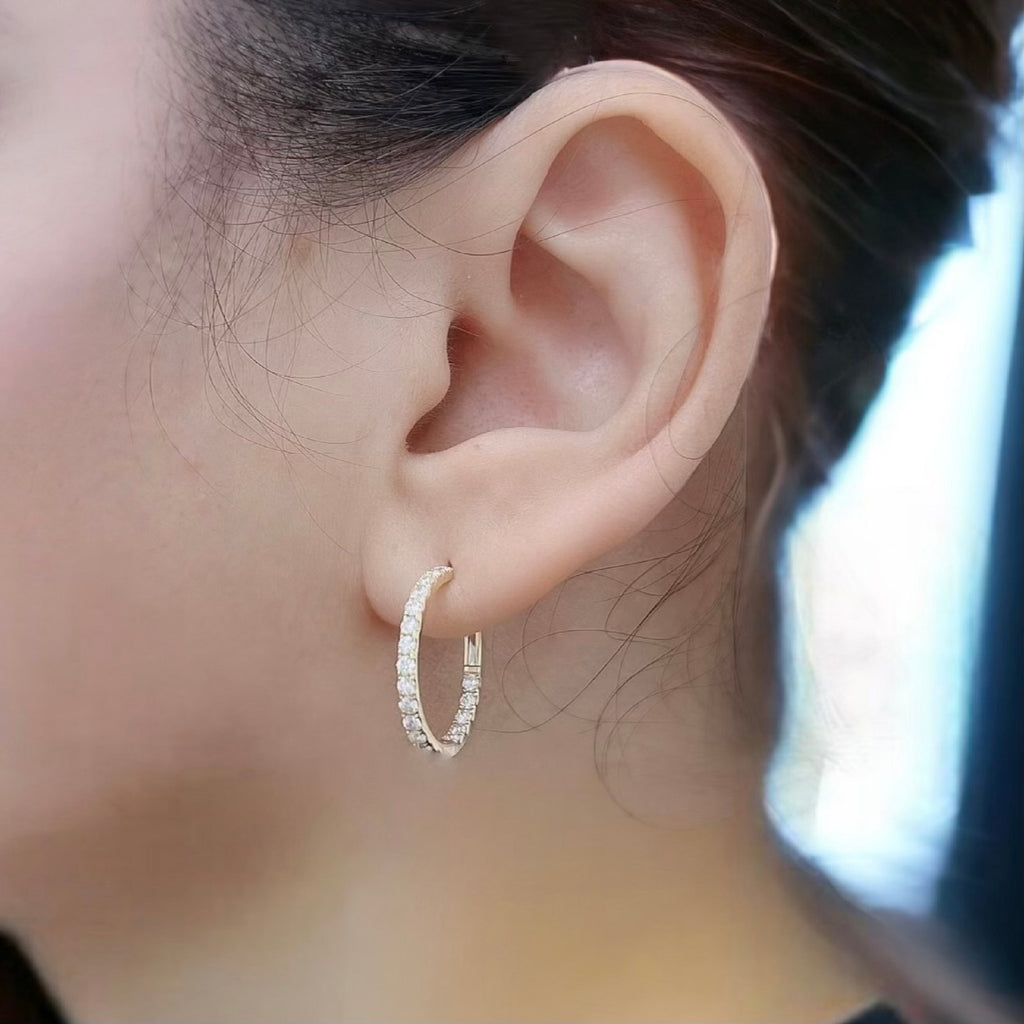 4 inch hoop earrings discount