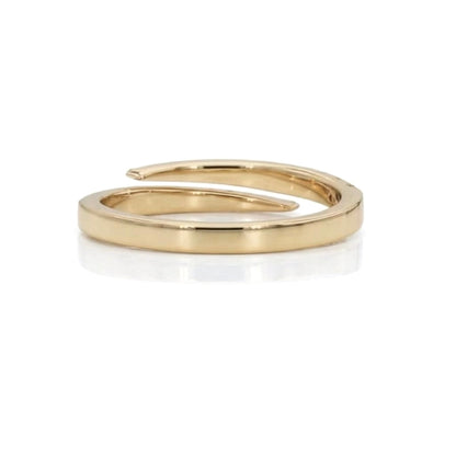 Natural Diamond Graduated Bypass Ring in 14K Gold – 0.50 CTW