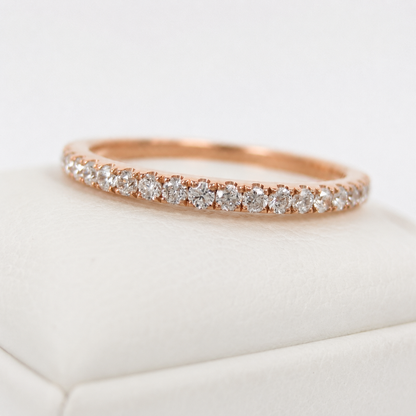 1.5mm Natural Diamond Full Eternity Band