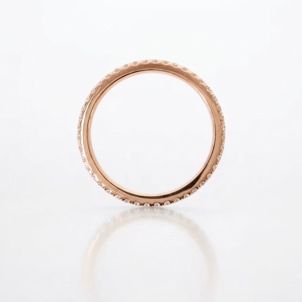 1.5mm Natural Diamond Full Eternity Band