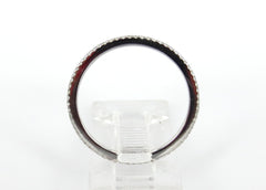 Micro Pavé  Diamond Eternity Band - Solid 18K White Gold - Wedding / Anniversary / Stacking Bands