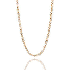18K Rose Gold Diamond Tennis Necklace