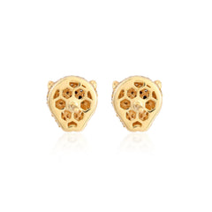 Diamonds & Tsavorite Panther Stud Earrings