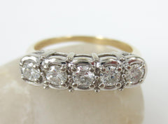Late Victorian Five Stone Diamond Ring - 0.50cts T.W