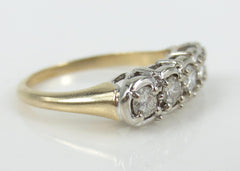 Late Victorian Five Stone Diamond Ring - 0.50cts T.W