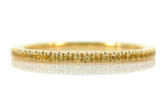 18K Yellow Gold Yellow Sapphire Eternity Band -1.3mm