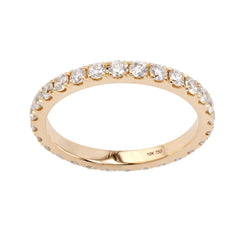18K Rose Gold Earth Mined Diamond Eternity Band - 1.9mm
