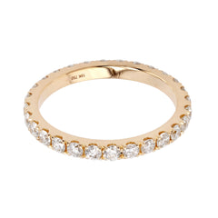 18K Rose Gold Earth Mined Diamond Eternity Band - 1.9mm