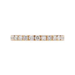 18K Yellow Gold Earth Mined Diamond Eternity Band - 1.9mm