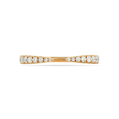 Pavé Natural Diamond Claw Open Ring - 14K  White Gold