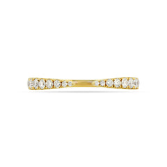 Pavé Natural Diamond Claw Open Ring - 14K  White Gold