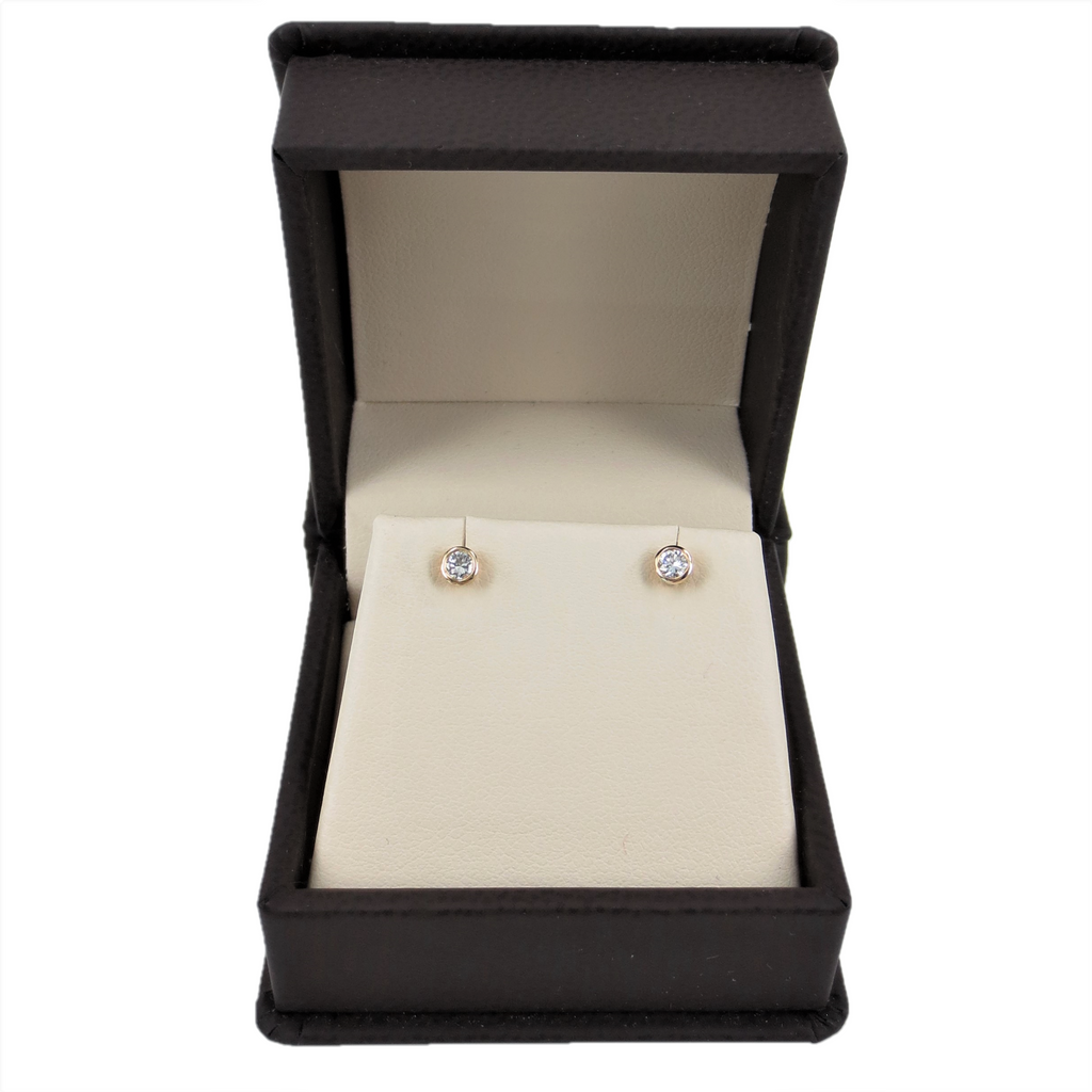 3MM 0.30 CTW DIAMOND STUD EARRING – Saints Gold Co.