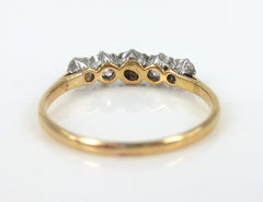 Victorian Five Stone Old Mine Cut Diamond Ring - 0.75cts T.W