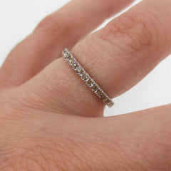 Fancy Champagne Diamond Half-Eternity Band - 18K White Gold