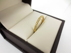 1.6mm Fancy Yellow Diamond Pave Eternity Band - 0.50cts