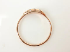 Seven-Stones Graduated Round Diamond Ring - 18K Rose Gold