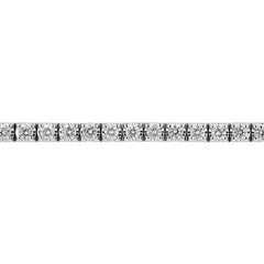 2.21cts Natural Diamond Tennis Bracelet - 18K White Gold