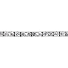 3.15cts Natural Diamond Tennis Bracelet - 18K White Gold
