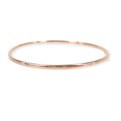 14K Rose Gold Solid Bangle