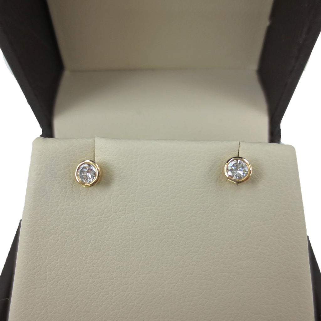 3MM 0.30 CTW DIAMOND STUD EARRING – Saints Gold Co.