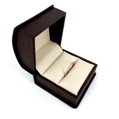 Champagne Diamond Eternity Band - 18K Rose Gold