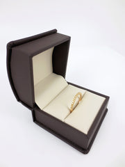1.6mm Fancy Yellow Diamond Half-Eternity Band - 18K Yellow Gold
