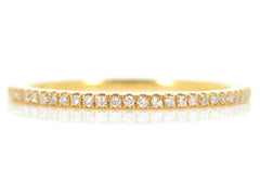 Micro Pavé Diamond Eternity Band - 18K Yellow Gold