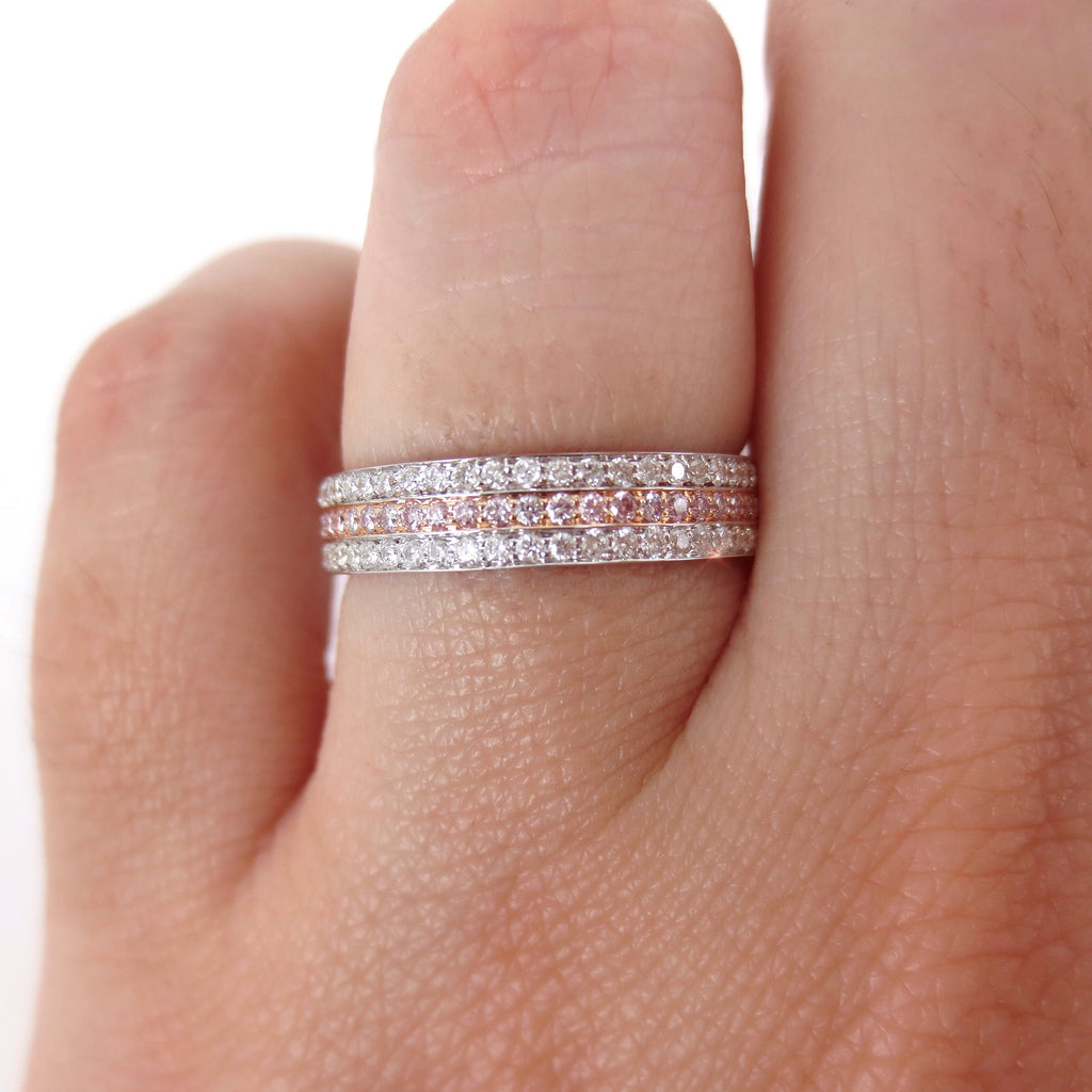 Eternity Wedding Band, Pink Gold and Diamonds - Categories Q9L95J