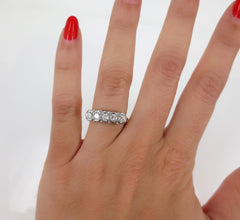 Late Victorian Five Stone Diamond Ring - 0.50cts T.W