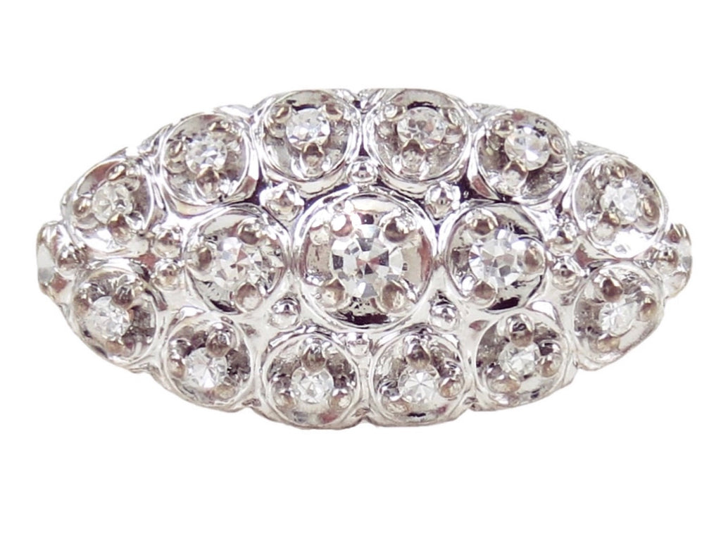 Vintage Diamonds Cluster Ring