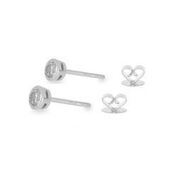 14K Yellow Gold Round-Cut Solitaire Diamond Stud Earrings - 0.22 ctw