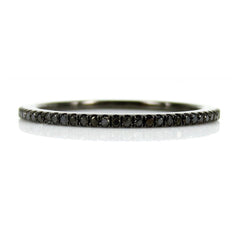 Micro Pavé Black Diamond Eternity Band - 0.20 cts T.W