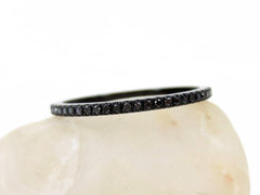 Micro Pavé Black Diamond Eternity Band - 0.20 cts T.W