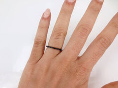Micro Pavé Black Diamond Eternity Band - 0.20 cts T.W