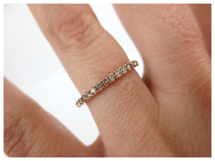 1.9mm Champagne Diamond Eternity Band - 18K Rose Gold