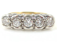 Late Victorian Five Stone Diamond Ring - 0.50cts T.W